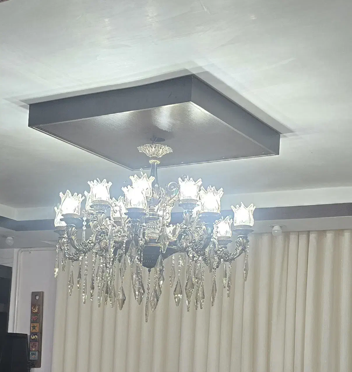 لوستر ۲ عدد|لوستر و چراغ آویز|دزفول, |دیوار