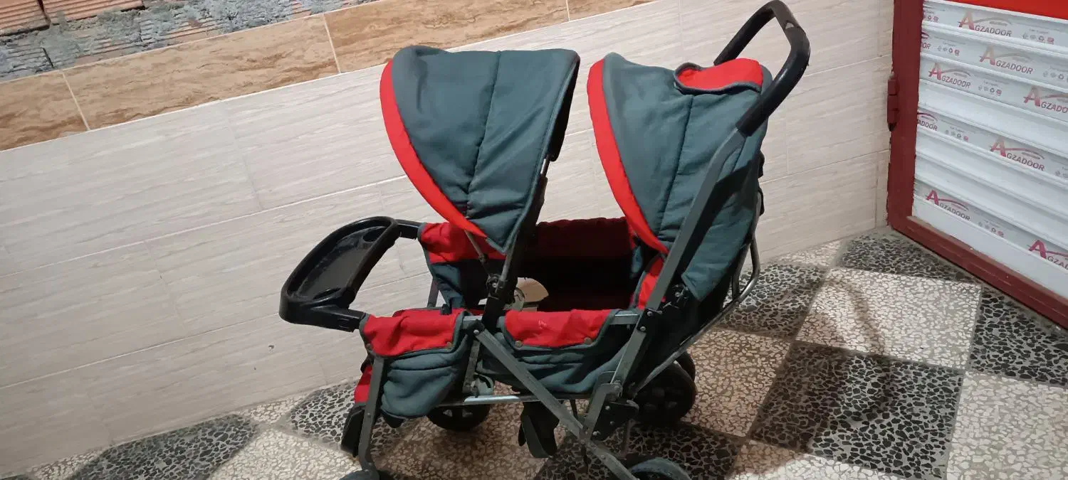 کالسکه دوقلو|کالسکه و لوازم جانبی|رامیان, |دیوار