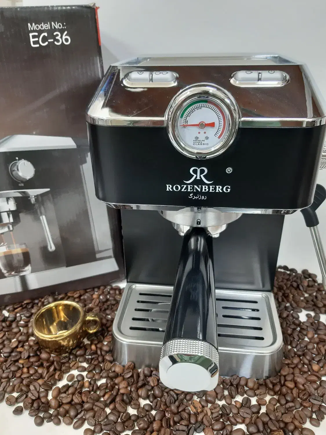 اسپرسوساز روزنبرگEC36(مناسب جهیزیه)|سماور، چای‌ساز، قهوه‌ساز|مشکین‌دشت, |دیوار