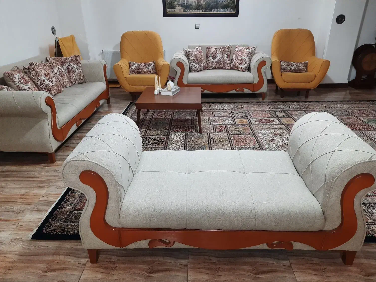 مبلمان ۹ نفره|مبلمان خانگی و میز عسلی|بجنورد, |دیوار