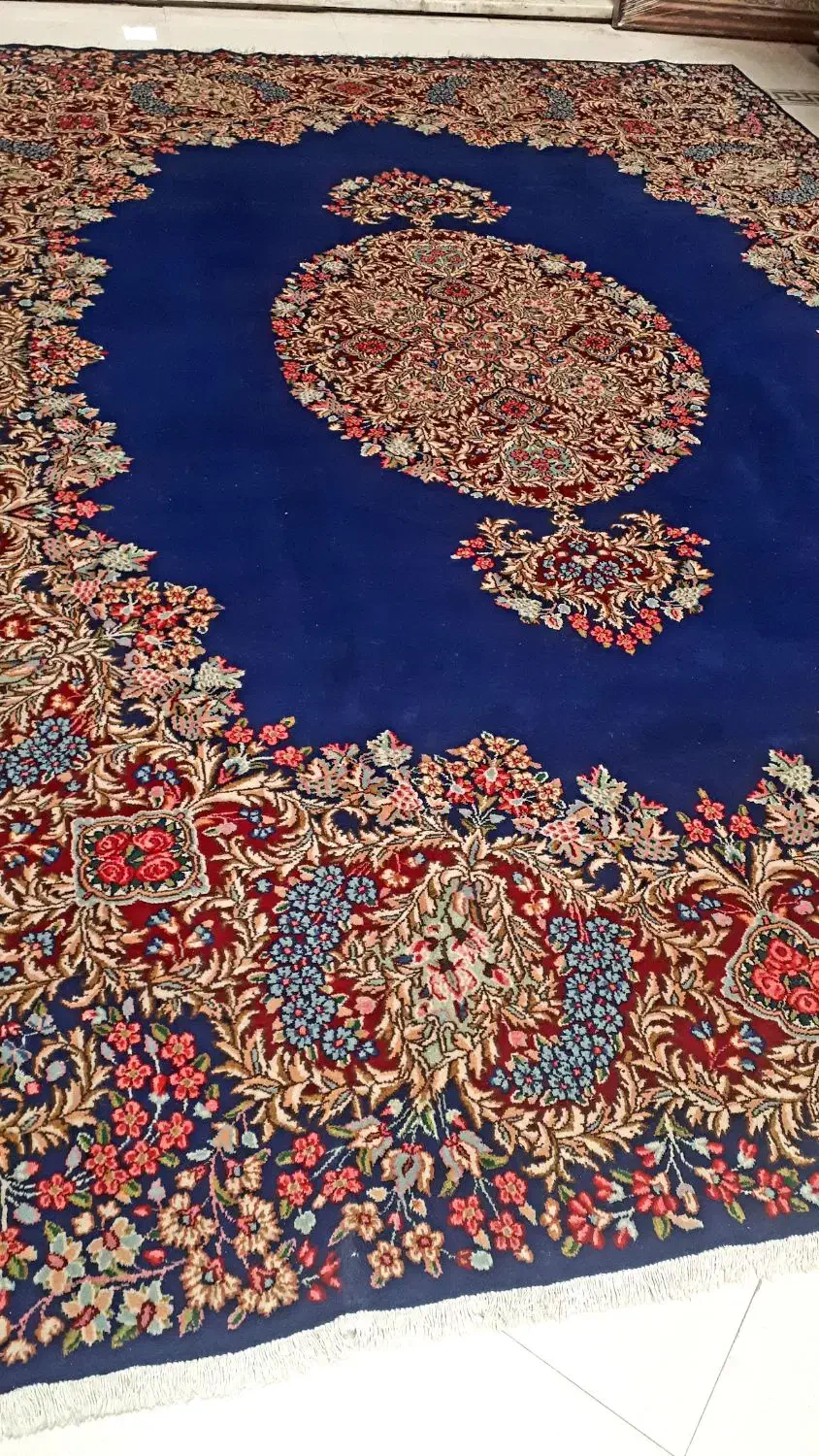 فرش دوازده متری دستباف کرمان راور|فرش|راین, |دیوار