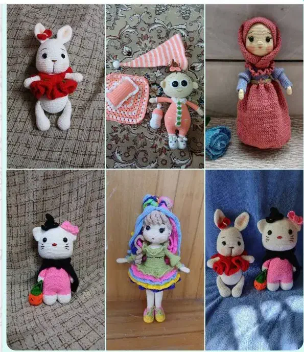 تعدادی عروسک|اسباببازی|مبارکه, |دیوار