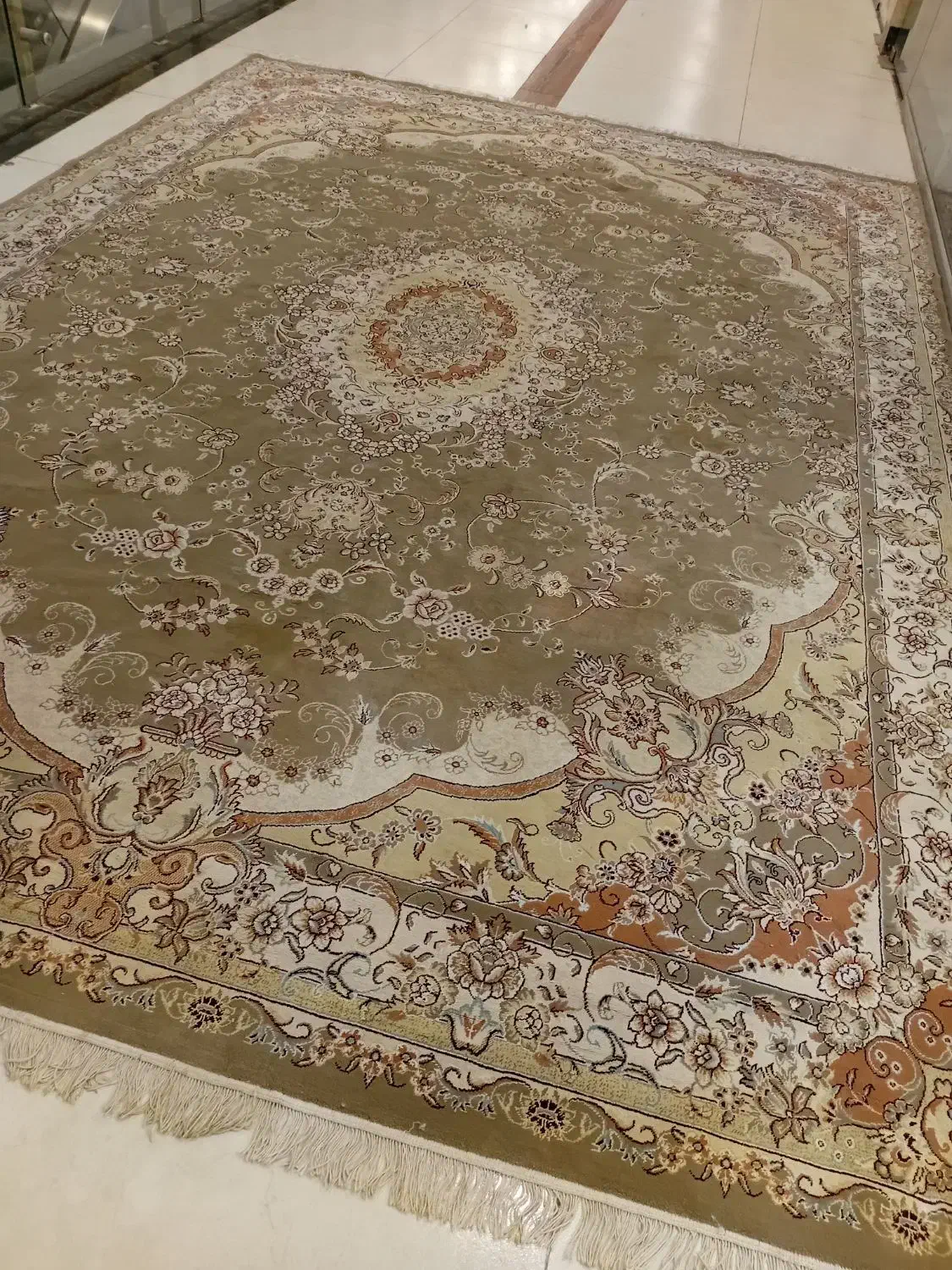 فرش۱۲متری مشهدجفت۵۰۰شانه اصل تراکم۱۰۰۰کاملانخ پنبه|فرش|مشهد, طلاب|دیوار