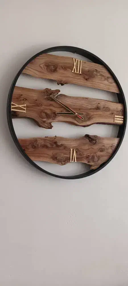 ساعت دیواری روستیک دست ساز|ساعت دیواری و تزئینی|نجف‌آباد, صالح آباد|دیوار