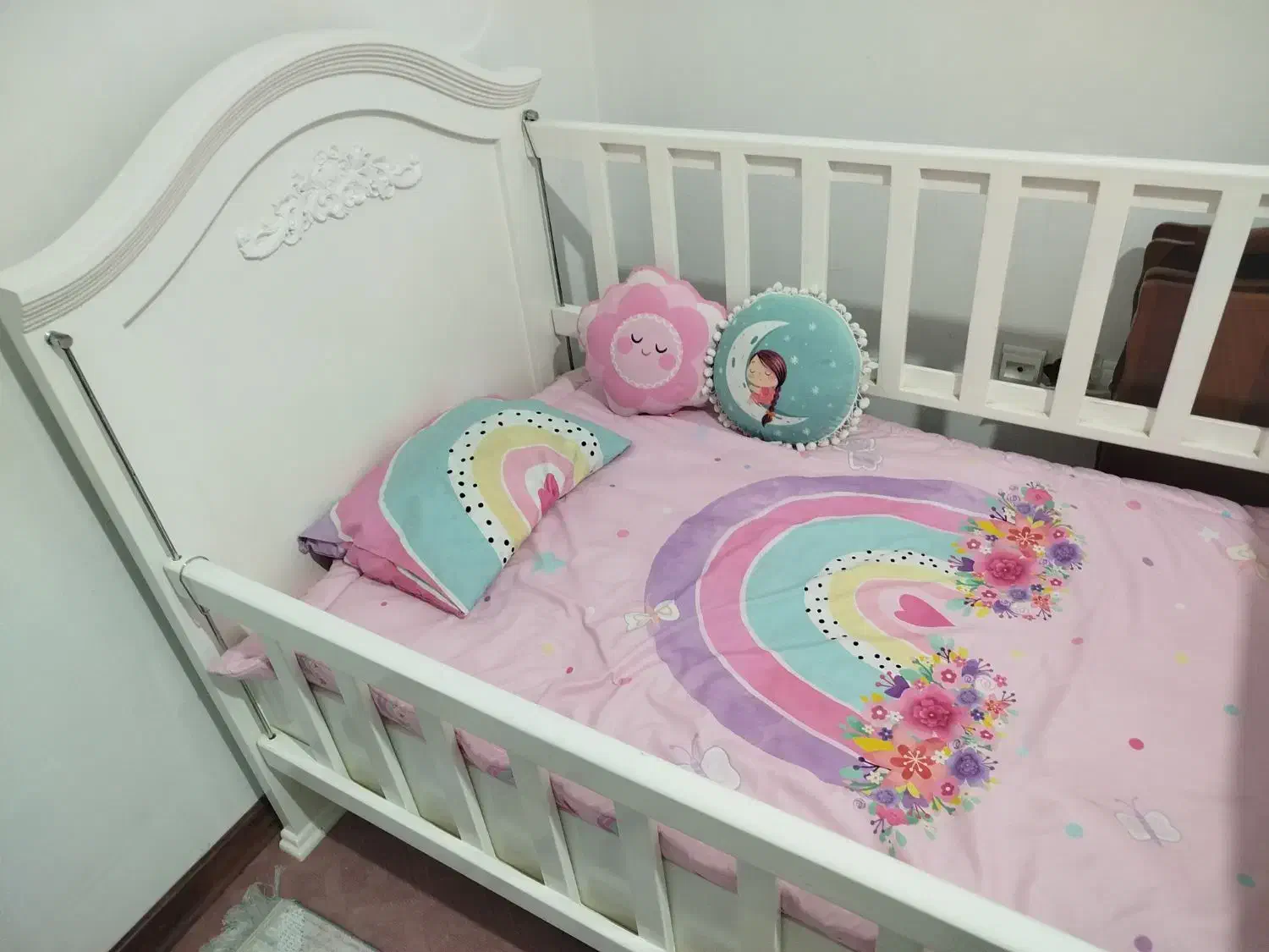 تخت خواب کودک و نوجوان حفاظ دار بدون تشک|تخت و سرویس خواب|گنبد کاووس, |دیوار