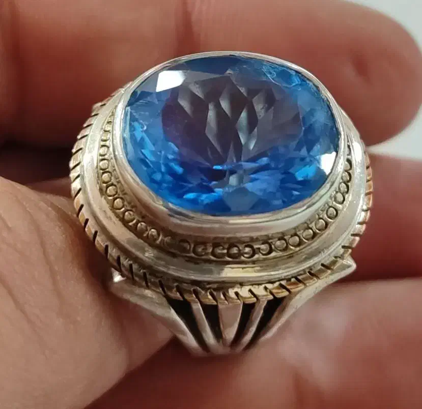 انگشتر نقره تبریز سنگ توپاز|بدلیجات|تهران, نیروی هوایی (پیروزی)|دیوار