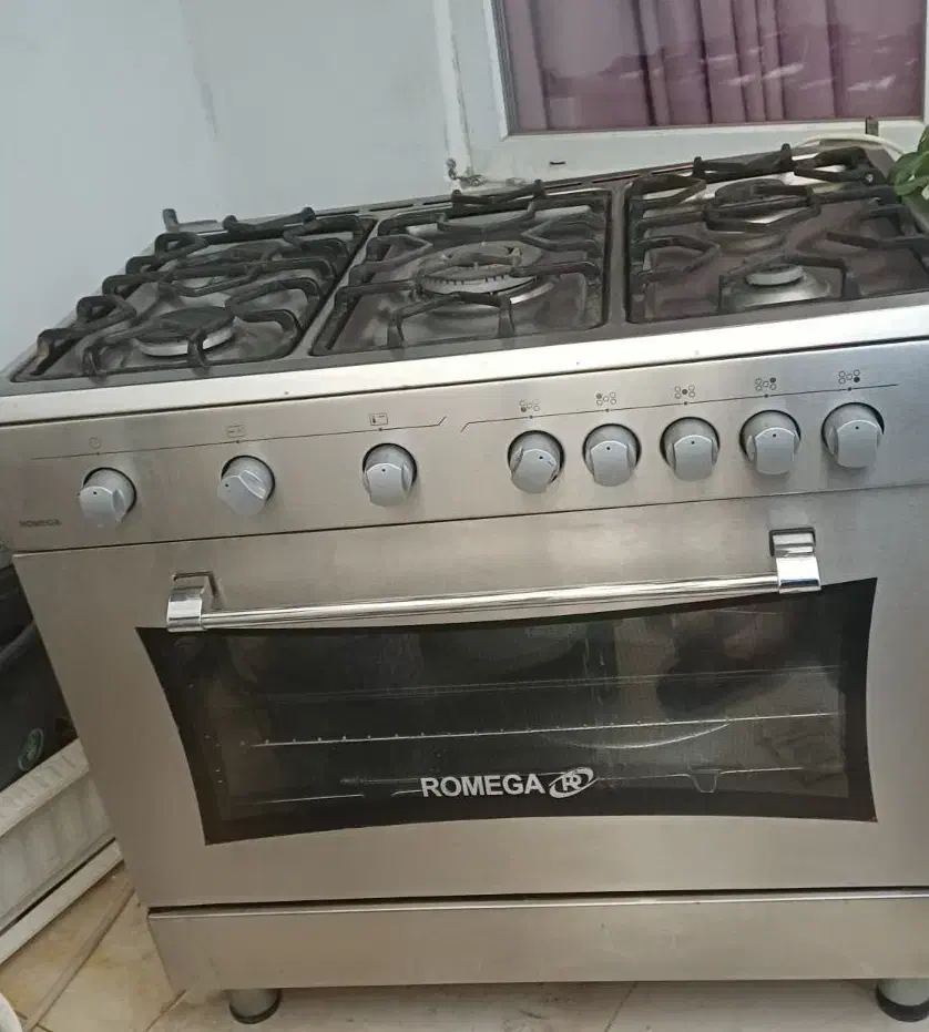 گاز ۵ شعله فر دار  رمگا|اجاق گاز و لوازم برقی پخت‌وپز|گرمدره, |دیوار