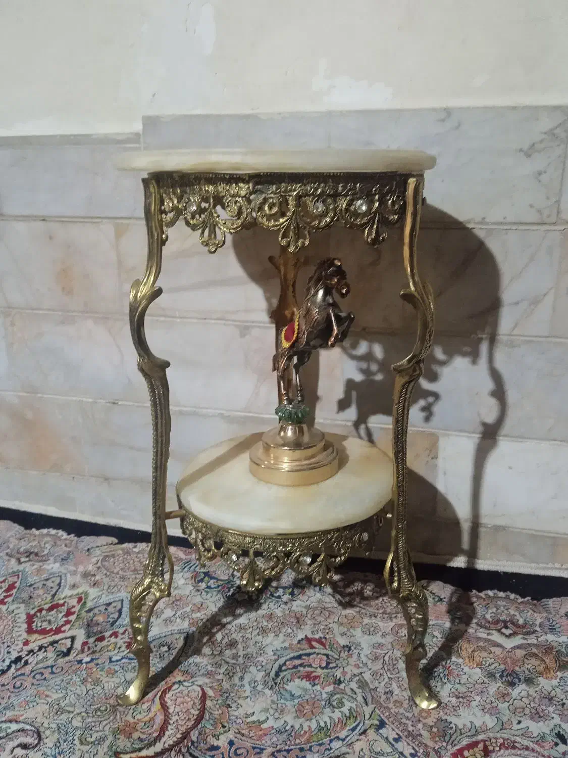 میز برنز سنگین وزن|میز تلفن|ملایر, |دیوار