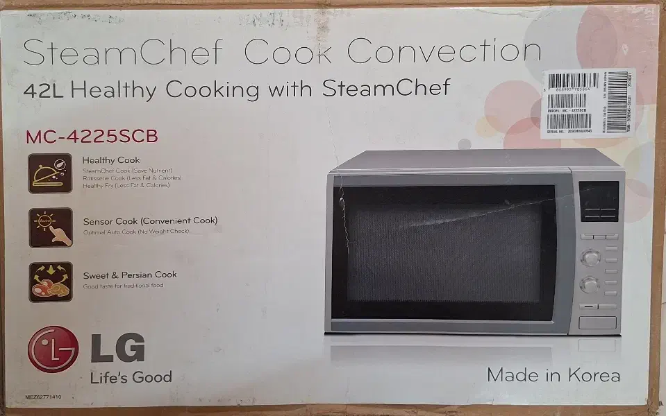 مایکروویو و ماکروفر ال جی MC-4225SCB|اجاق گاز و لوازم برقی پخت‌وپز|اصفهان, لاله|دیوار