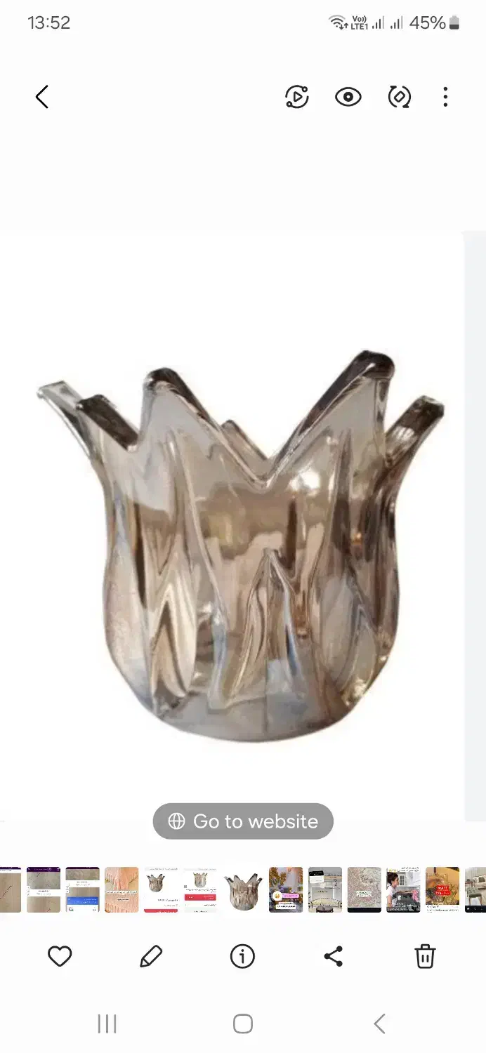 لاله کریستال لوستر|لوستر و چراغ آویز|تهران, شهران شمالی|دیوار