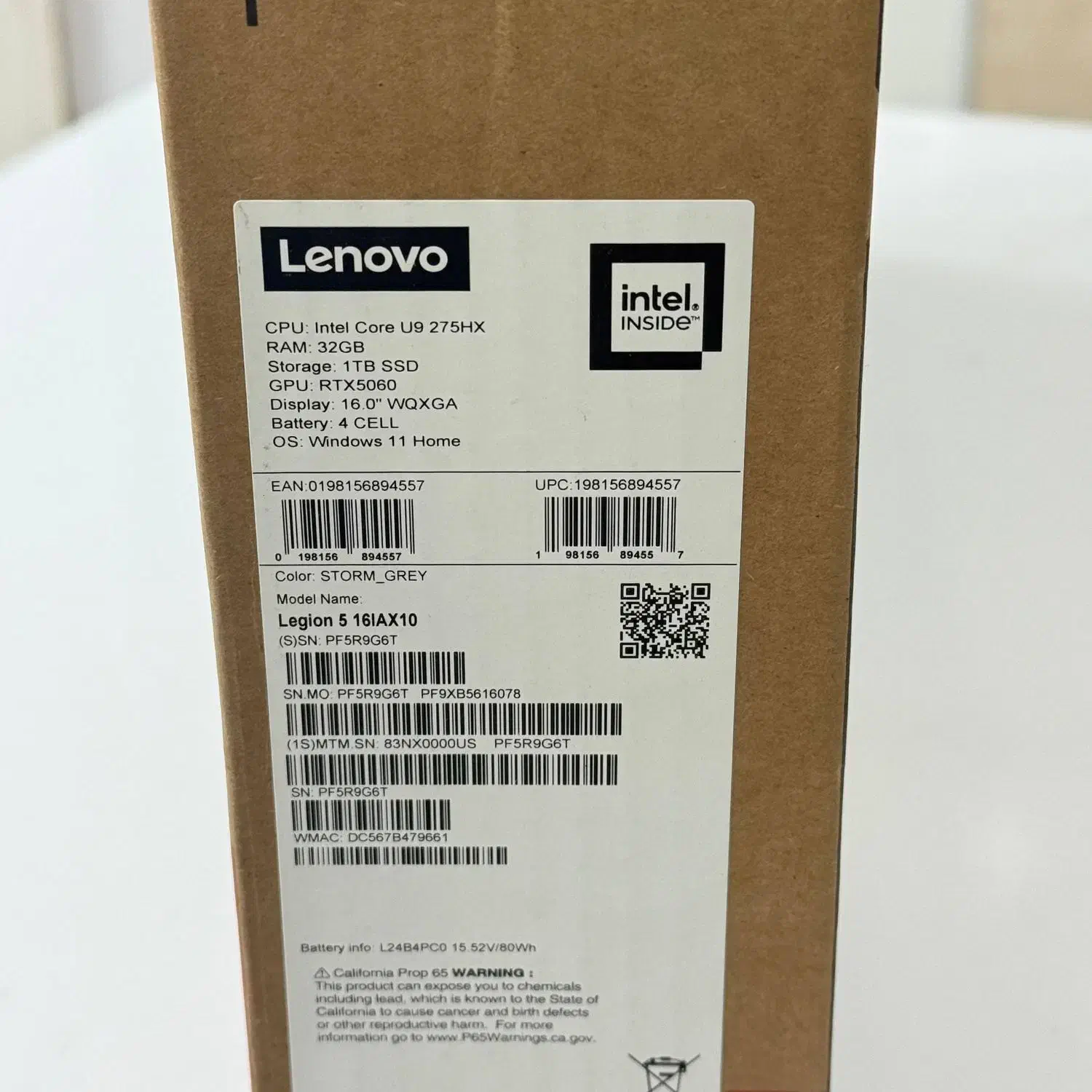 لپتاپ لنوو لژیون legion 5 گرافیک RTX 5060 آکبند|رایانه همراه|شیراز, ملاصدرا|دیوار