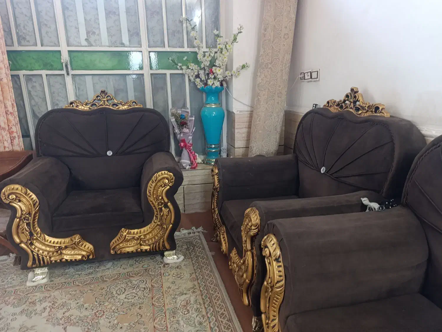 مبل سلطنتی|مبلمان خانگی و میز عسلی|شیراز, سعدیه جنوبی|دیوار