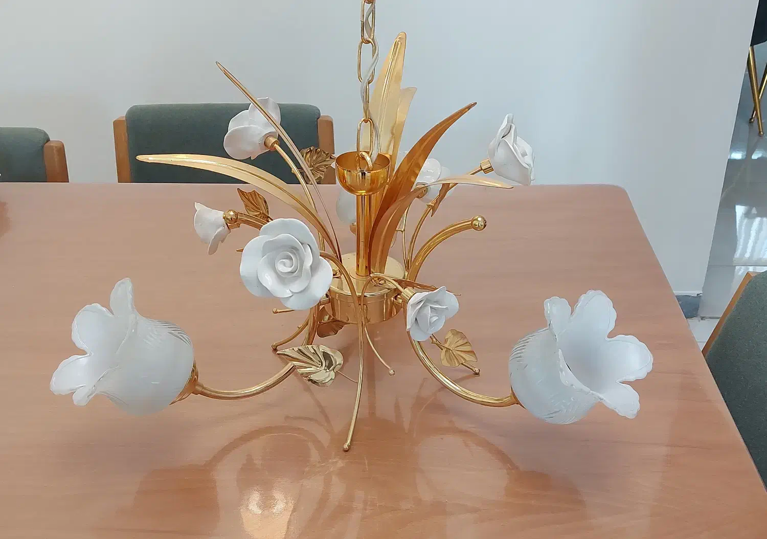 لوستر سه شعله|لوستر و چراغ آویز|اصفهان, بهارستان|دیوار