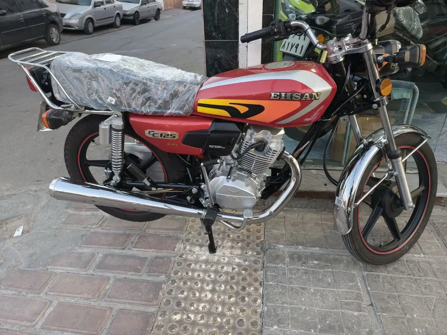 موتور سیکلت احسان 125 استارتی مدل 1403|موتورسیکلت|شیراز, شیشه‌گری|دیوار