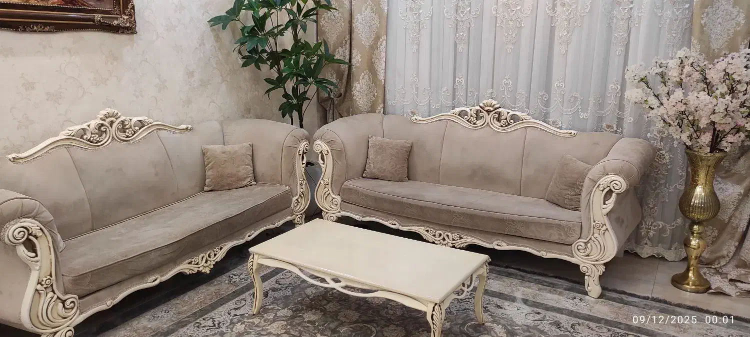 فروش مبل کلاسیک 8نفره|مبلمان خانگی و میز عسلی|ابهر, |دیوار