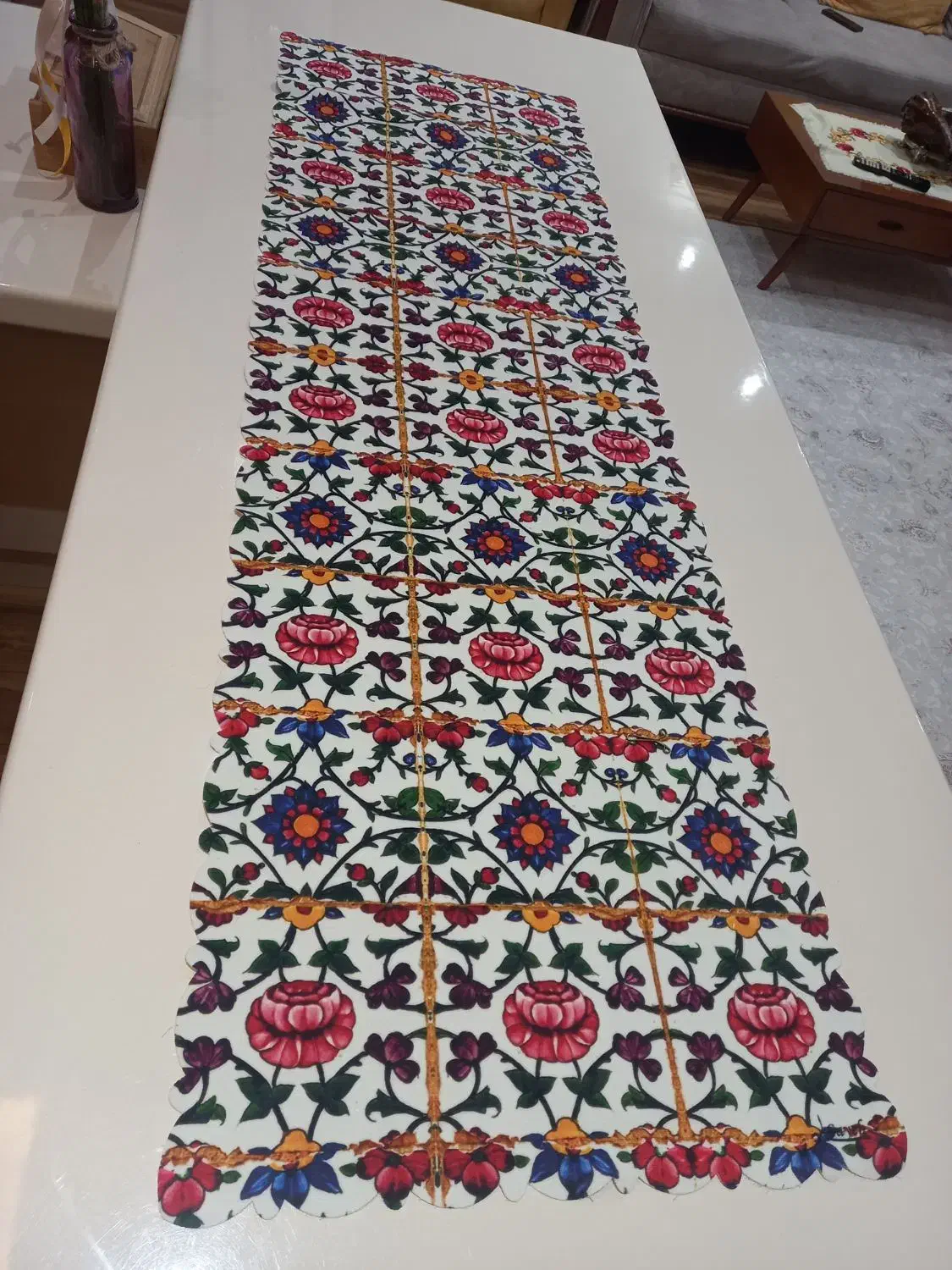 رانرو رومیزی گرد|پرده، رانر، رومیزی|رشت, کوی مهر|دیوار