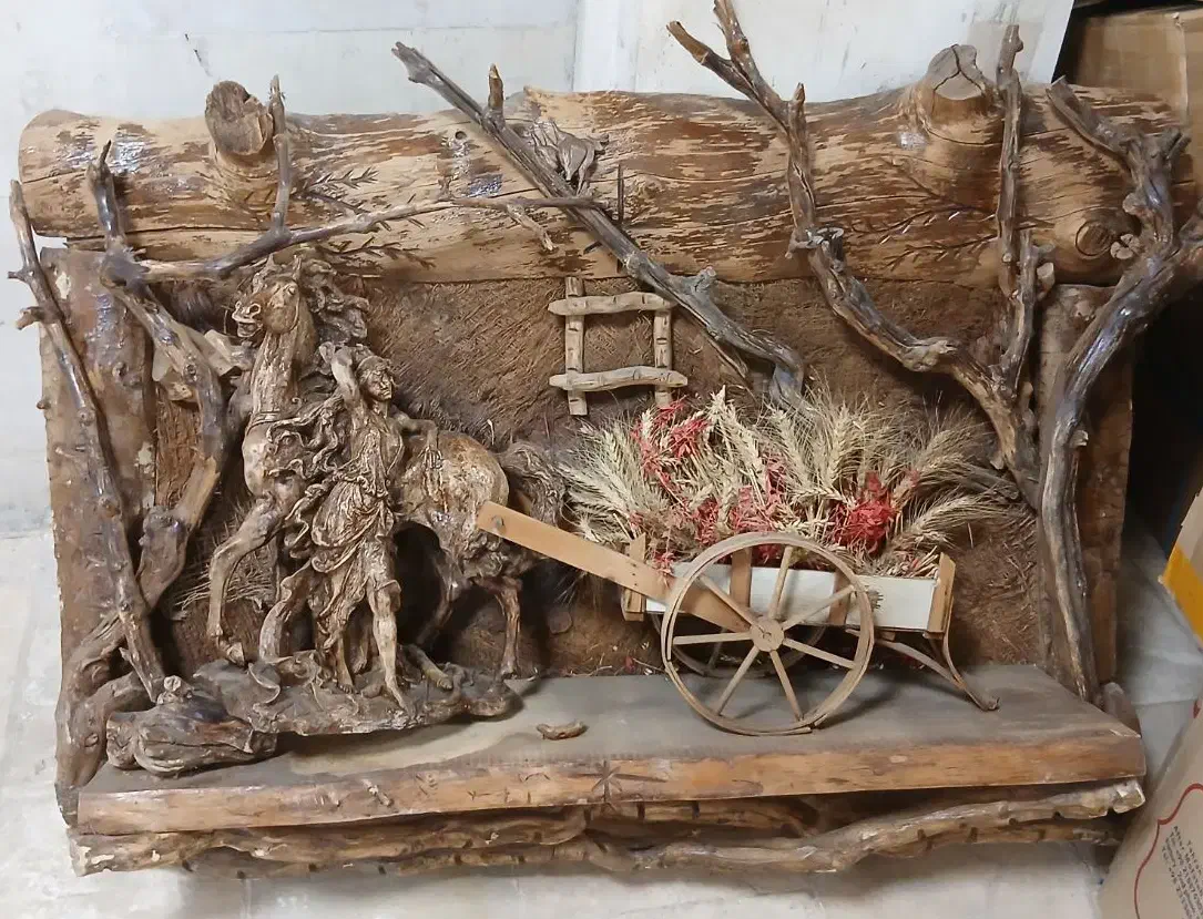 تابلو هنری چوبی، کاردست، یک اثر نفیس هنری|صنایع دستی و سایر لوازم تزئینی|زرقان, |دیوار