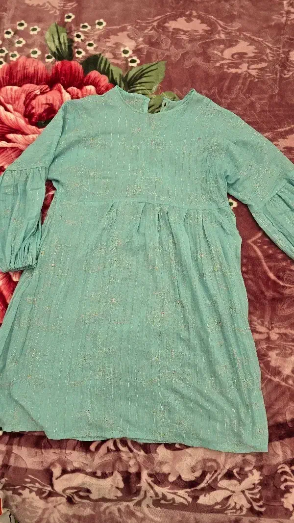 پیراهن نخی خامه دوری نو|لباس|میبد, |دیوار