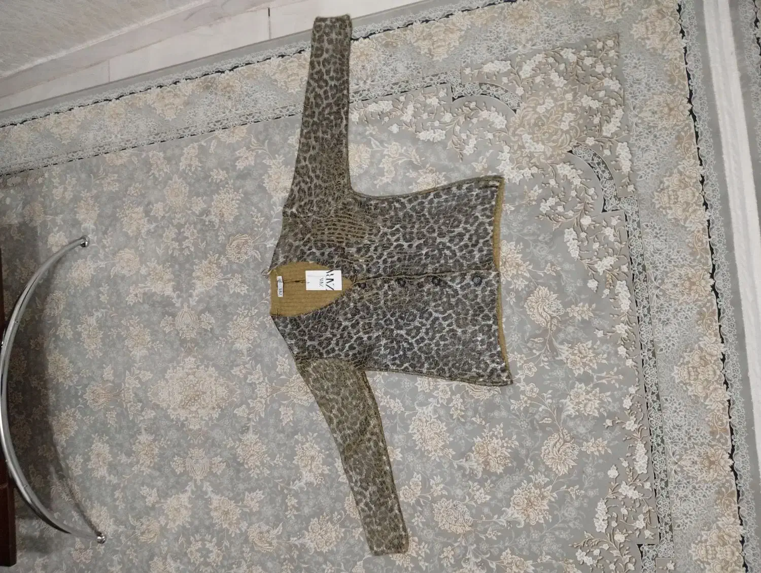 ژاکت زارا پوست حیوان پلنگی اصل|لباس|رشت, شالکو|دیوار