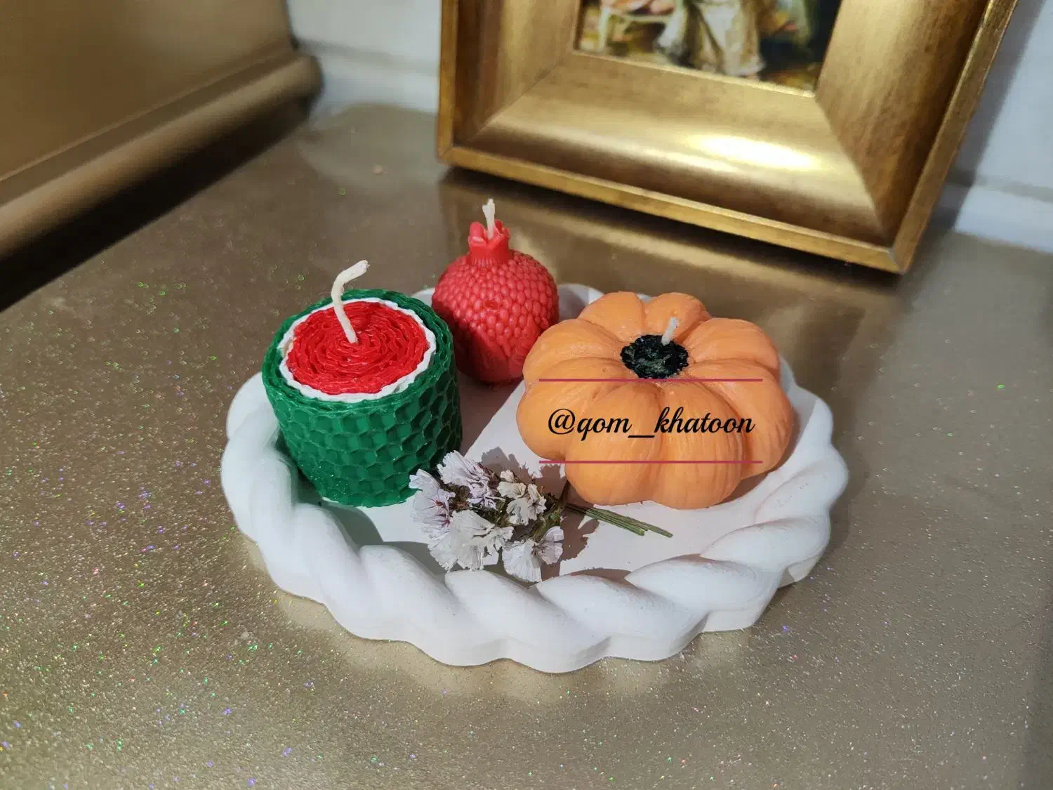 شمع و سازه سنگی یلدا|صنایع دستی و سایر لوازم تزئینی|قم, زند آباد|دیوار