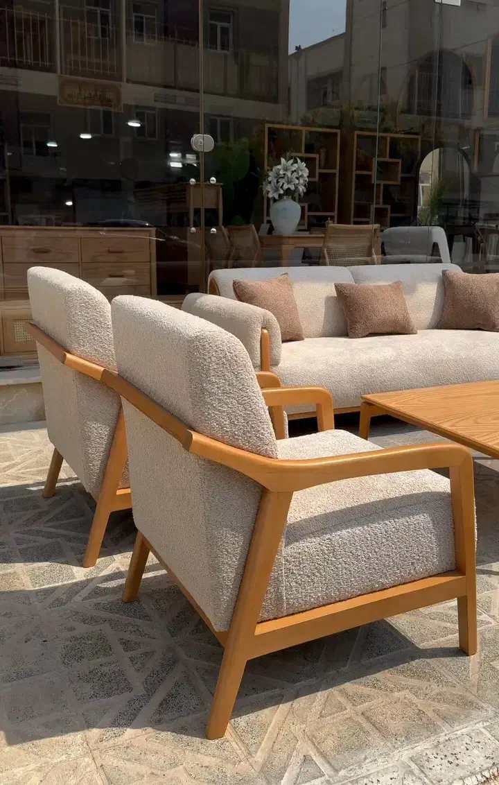 مبلمان راحتی 100٪چوب راش جدیدترین مدل مینیمال|مبلمان خانگی و میز عسلی|تهران, خلازیر|دیوار