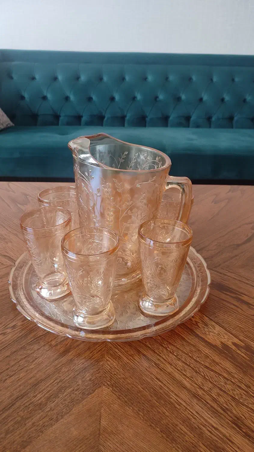 پارچ ولیوان زنگاری،کلکسیونی|ظروف سرو و پذیرایی|تهران, آشتیانی|دیوار