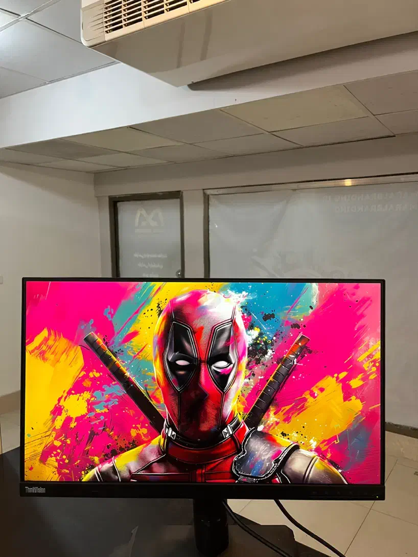 مانیتور Lenovo T24i پنل IPS خروجی HDMI|قطعات و لوازم جانبی رایانه|قم, انسجام|دیوار