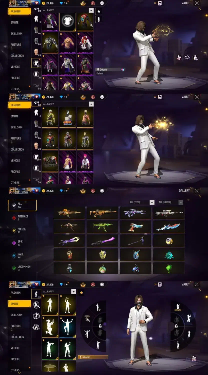 اکانت فری فایر|کنسول، بازی ویدئویی و آنلاین|کرج, چهارصد دستگاه|دیوار