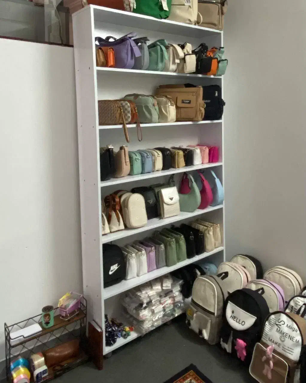 قفسه ۶ طبقه|کتابخانه، شلف، قفسه‌های دیواری|گرگان, |دیوار