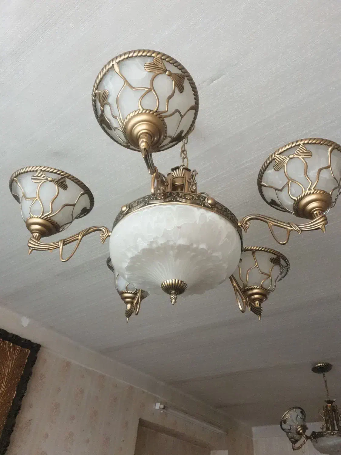 لوستر ۵ شاخه|لوستر و چراغ آویز|قزوین, |دیوار