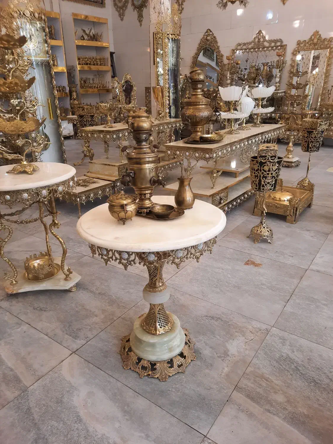 سماور برنجی وبرنزی|سماور، چای‌ساز، قهوه‌ساز|کرمانشاه, |دیوار