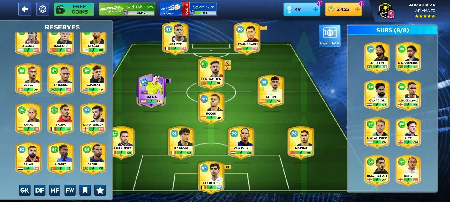 اکانت دریم لیگ2026|کنسول، بازی ویدئویی و آنلاین|بروجن, |دیوار