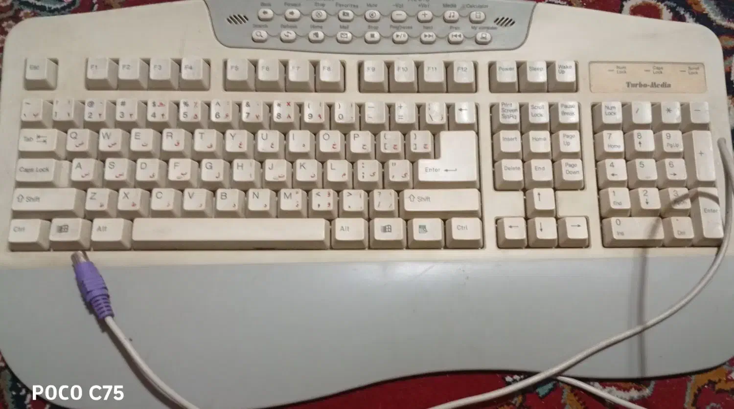 یک عدد کیبورد کامپیوتر در حد نو|قطعات و لوازم جانبی رایانه|مشهد, هنرور|دیوار