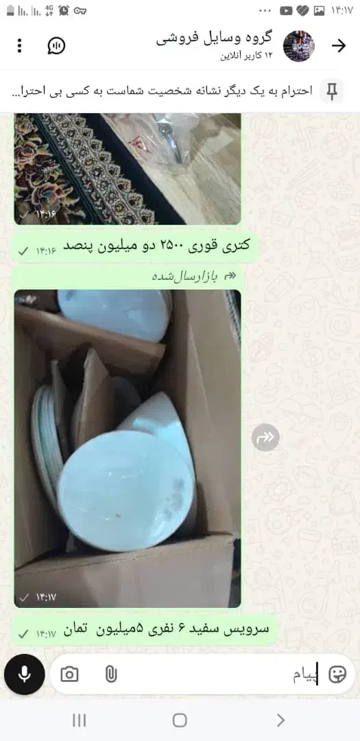 سرویس چینی ۶ نفره|ظروف سرو و پذیرایی|چهاردانگه (تهران), |دیوار