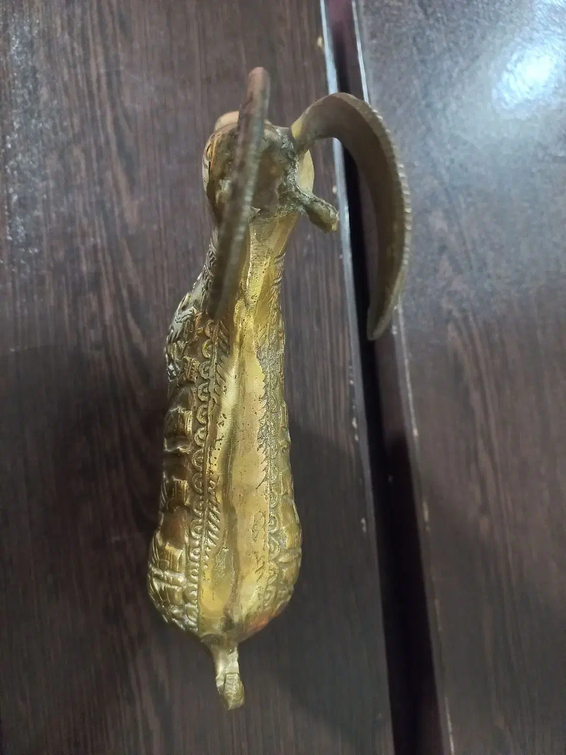 بُز برنجی قدیمی|کلکسیون اشیاء عتیقه|اراک, |دیوار