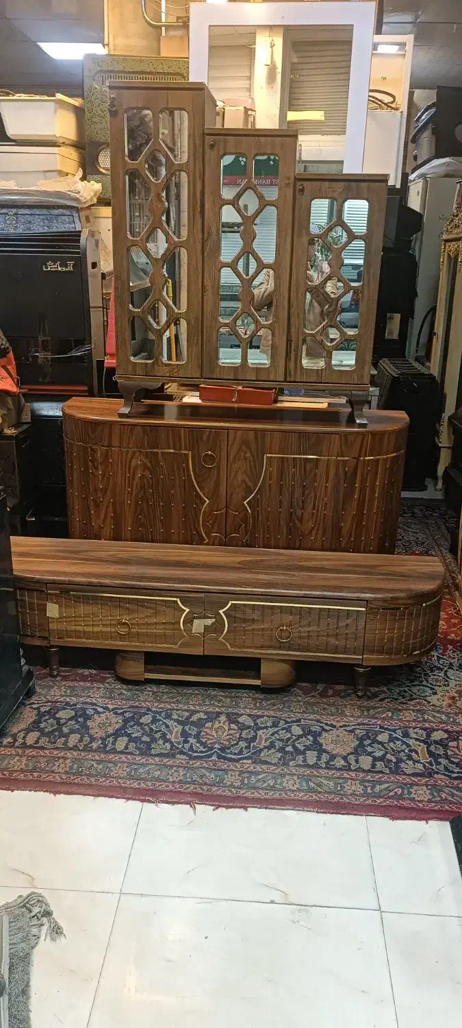 سرویس کنسول آینه میز تلویزیون و جاکفشی|بوفه، ویترین، کنسول|ورامین, ریحان آباد|دیوار