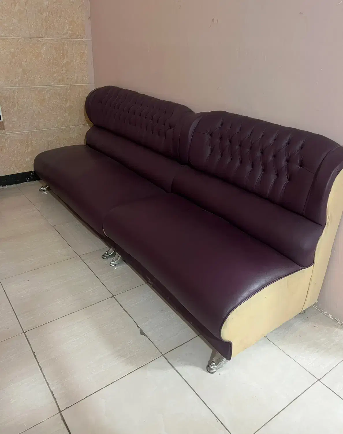 مبل چرم هفت نفذه|مبلمان خانگی و میز عسلی|اراک, |دیوار