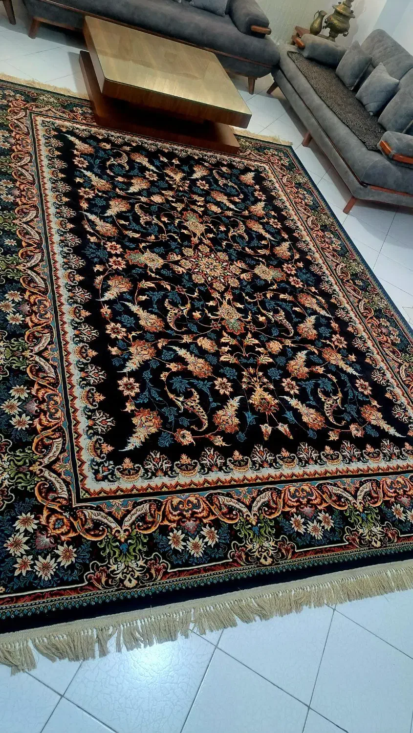 فرش ۹ متری کاشان در حد نو|فرش|ساری, |دیوار