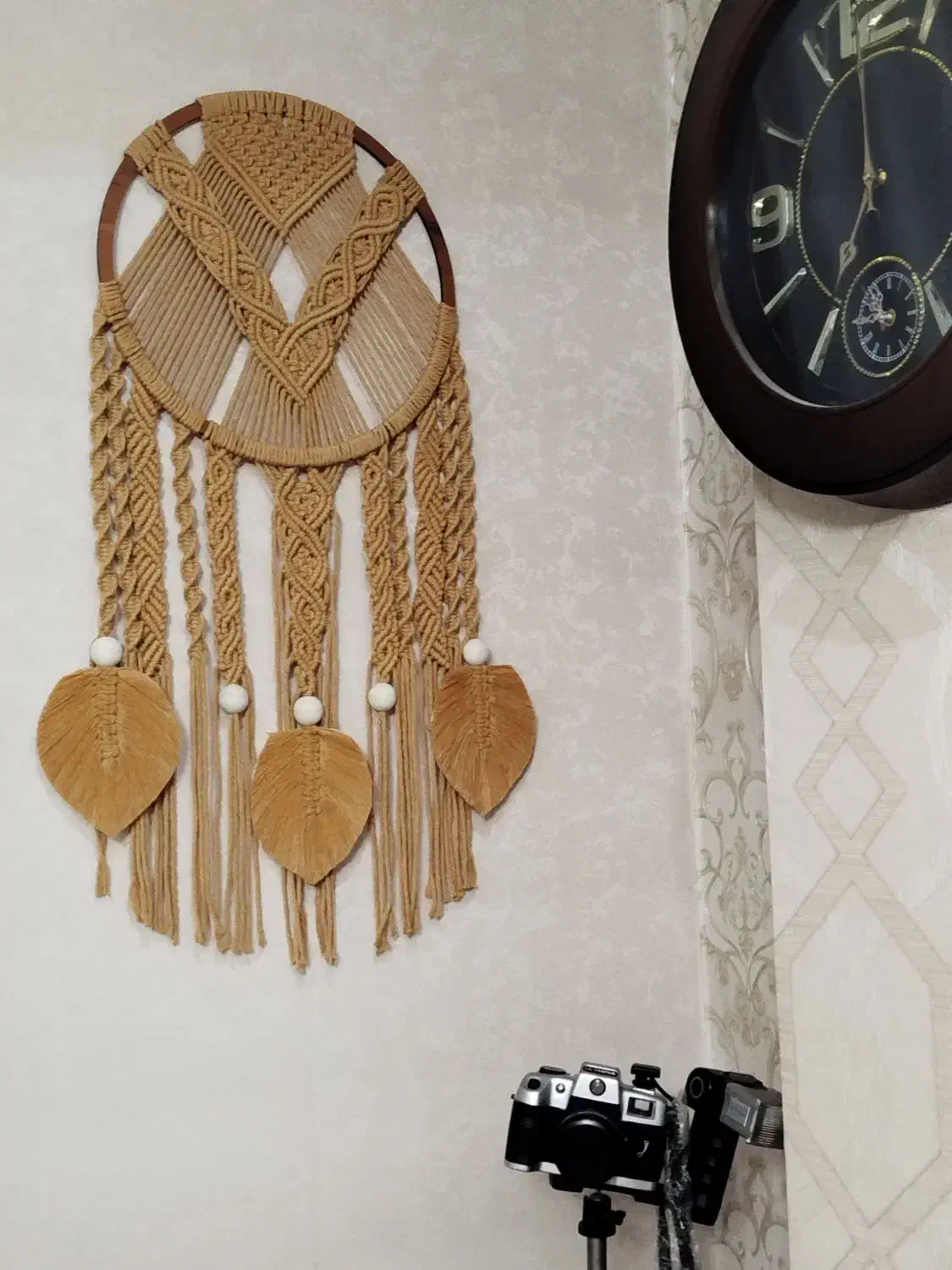 دیوارکوب مکرومه|صنایع دستی و سایر لوازم تزئینی|اندیشه, شهرک مریم|دیوار