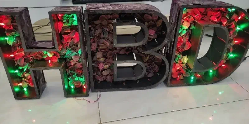 HBD رقص نور|ریسه و چراغ تزئینی|نیشابور, فردوس شمالی|دیوار