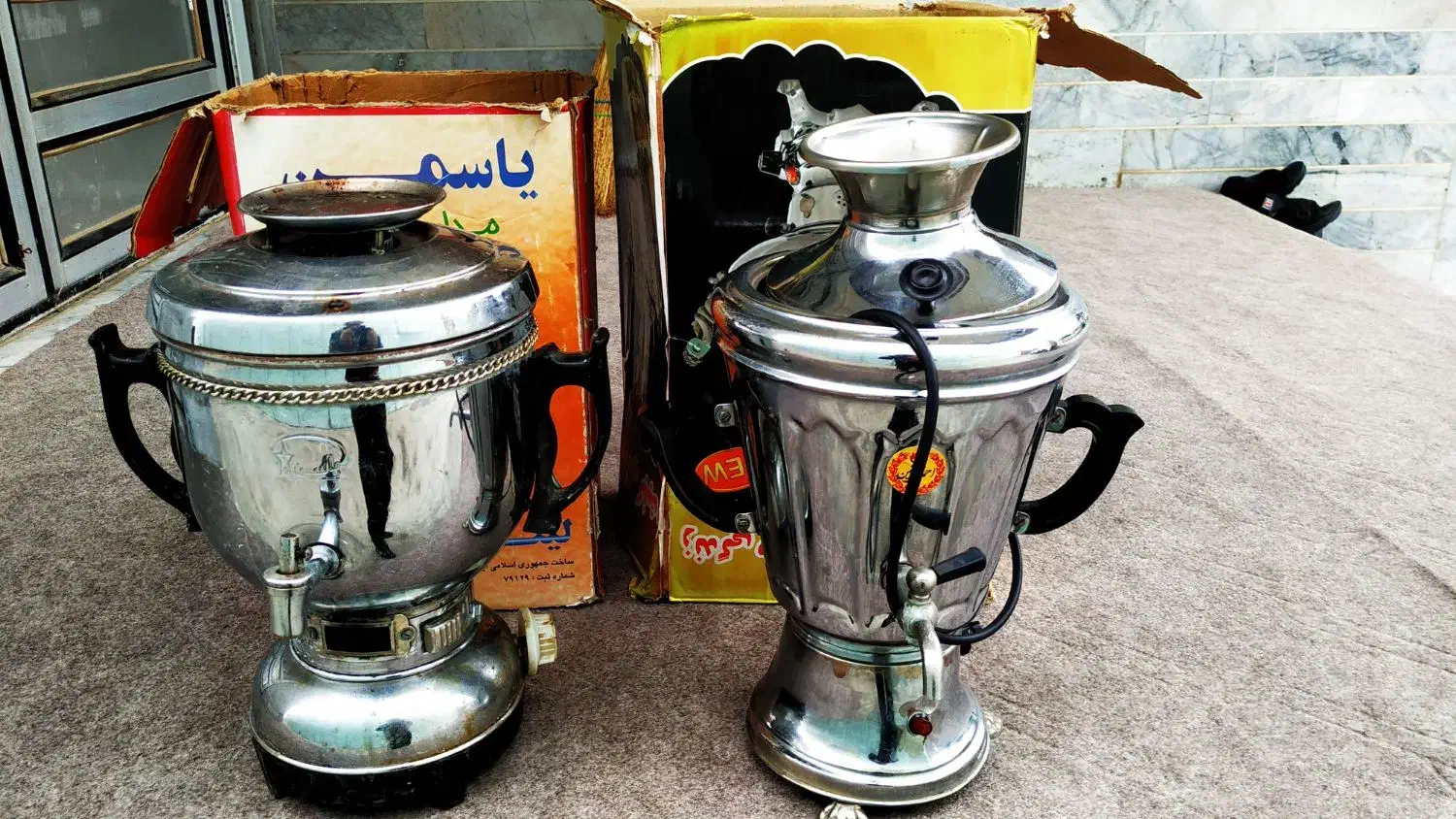 سماور گازی و برقی در حد نو سالم زخیم وسالم|سماور، چایساز، قهوهساز|دلند, |دیوار