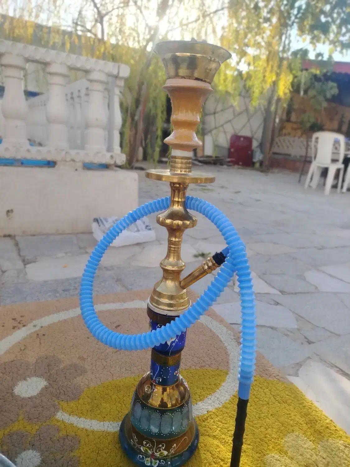 دو عدد قلیون برنجی و چوبی|کلکسیون و سرگرمی|مشهد, شهرک مهر آباد|دیوار