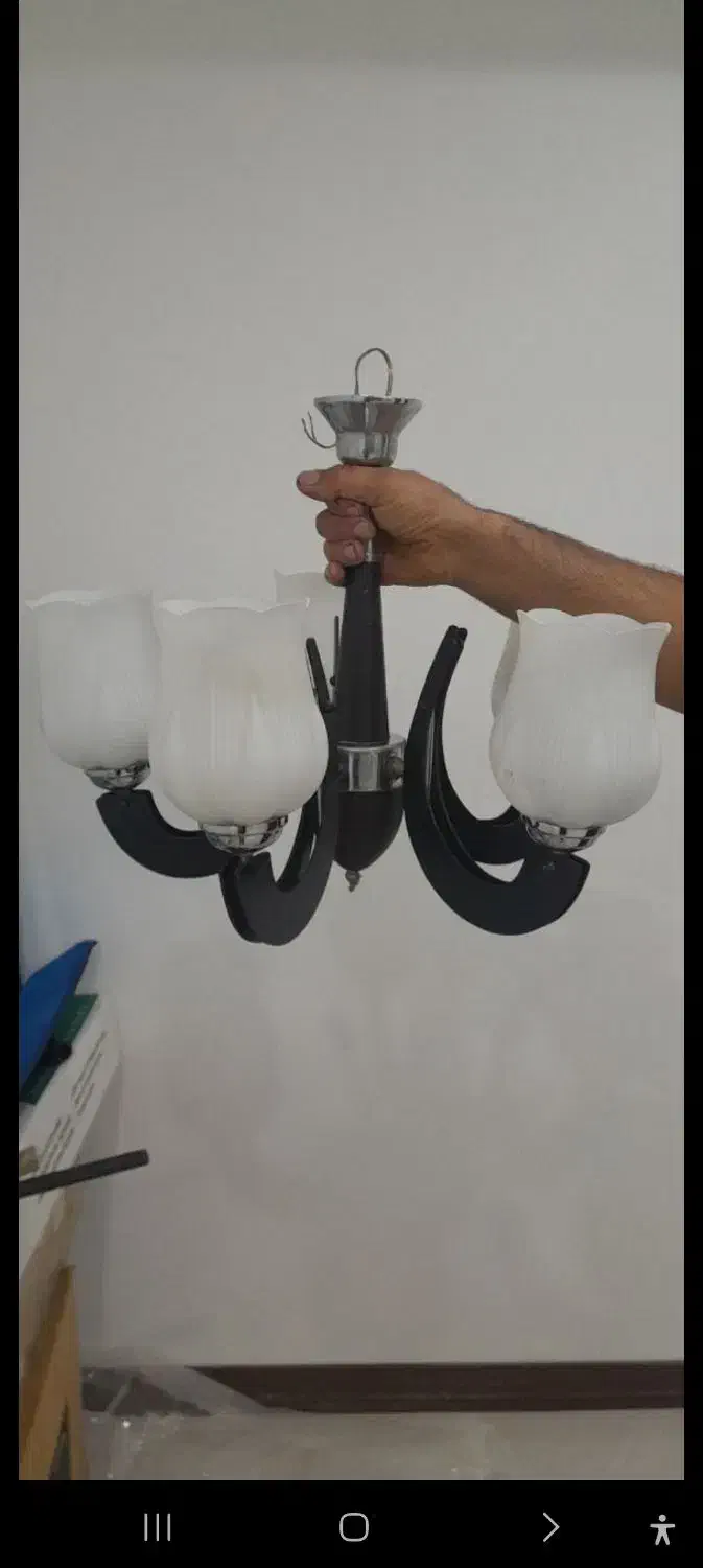 فروش لوستر ۲عدد|لوستر و چراغ آویز|ساری, |دیوار