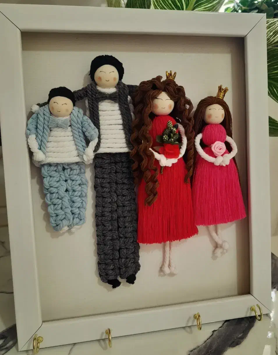 عروسک مکرومه|صنایع دستی و سایر لوازم تزئینی|کیش, |دیوار