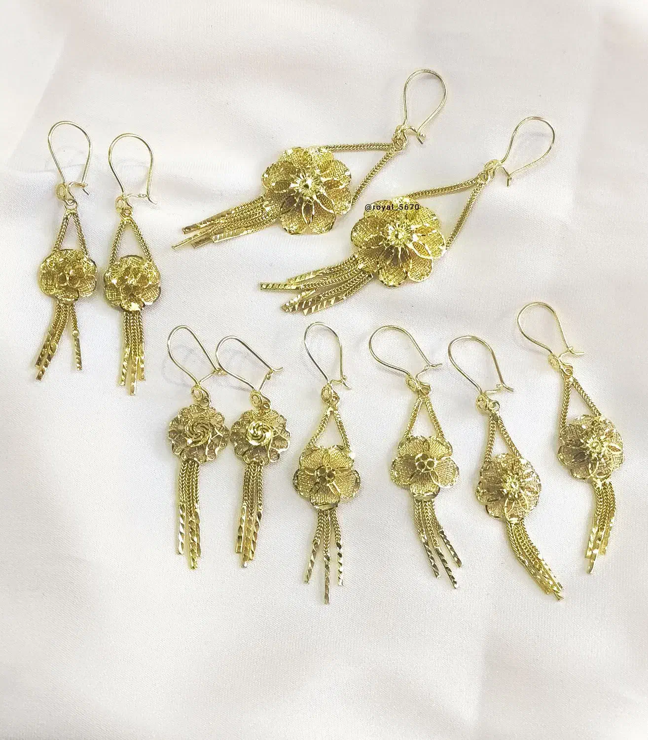 گوشواره های نقره فیوژن دقیقا کپی طلا|بدلیجات|مشهد, گلشور|دیوار