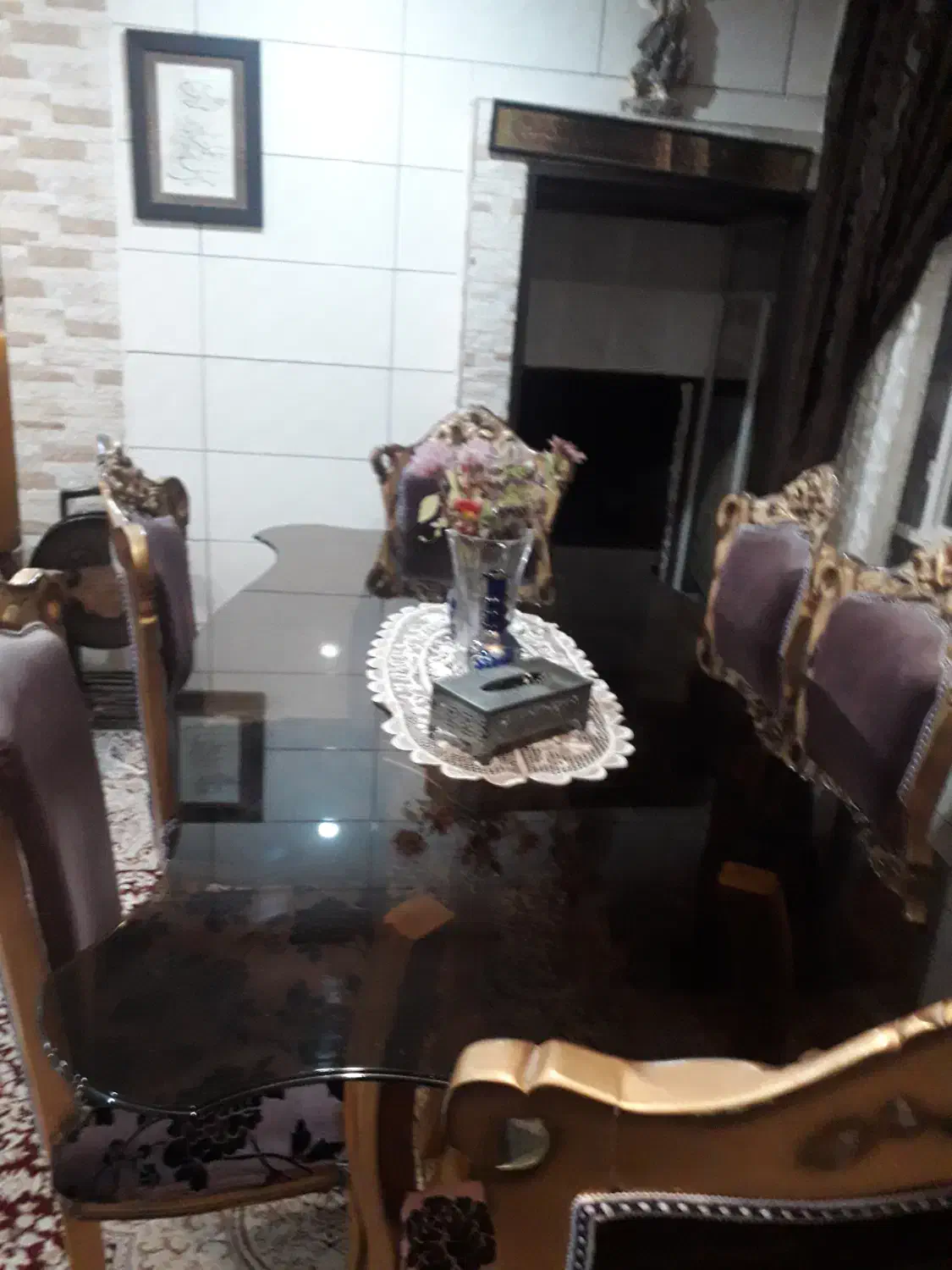 میز ناهار خوری ۶ نفره|میز و صندلی غذاخوری|حمیدیا, |دیوار