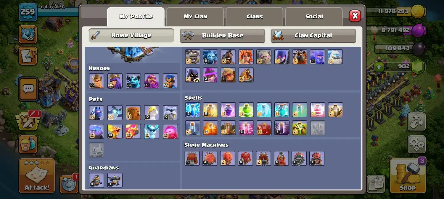 اکانت کلش|کنسول، بازی ویدئویی و آنلاین|کوهدشت, |دیوار