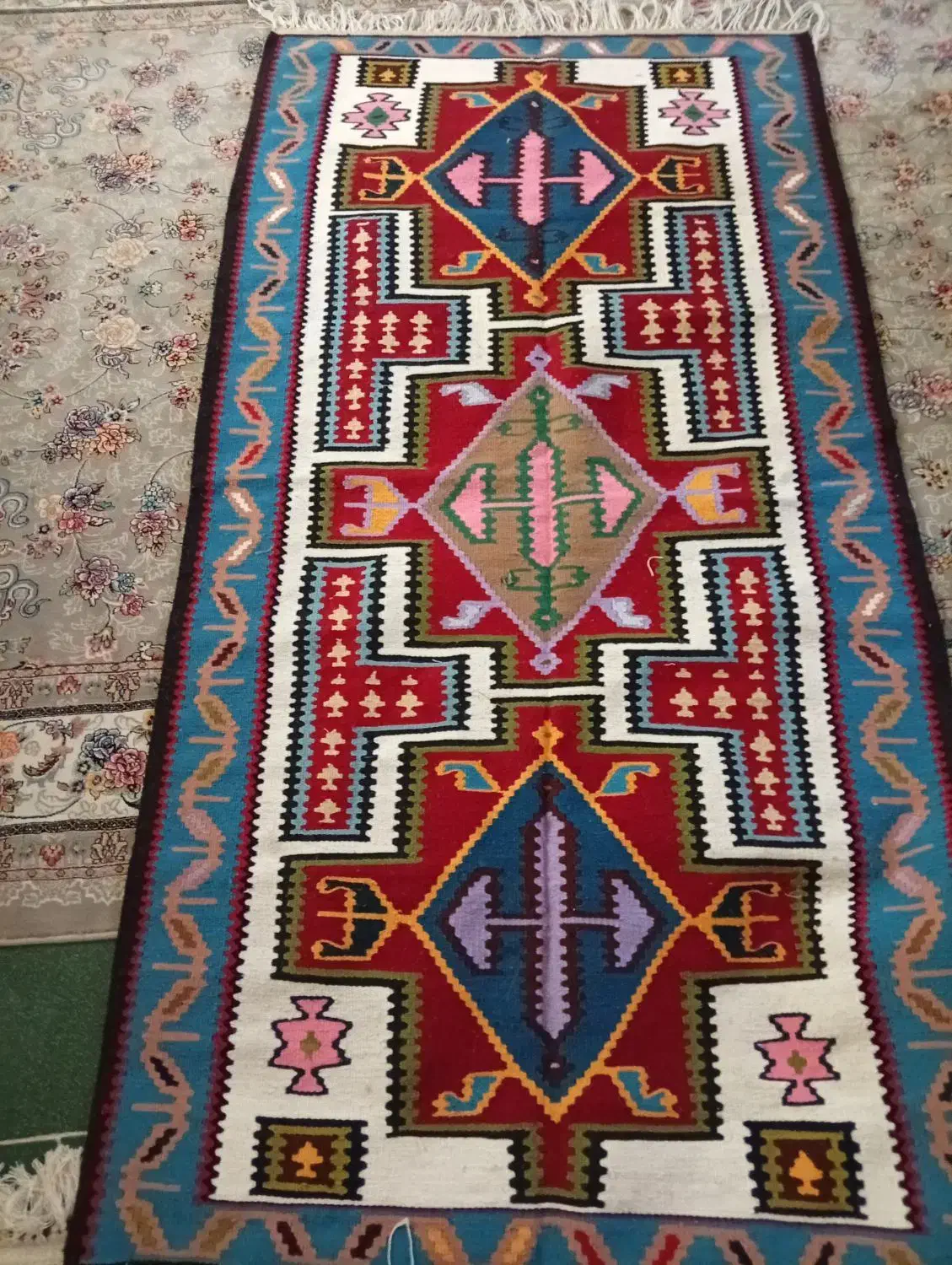 گلیم دومتری|گلیم، جاجیم، گبه|اردبیل, |دیوار