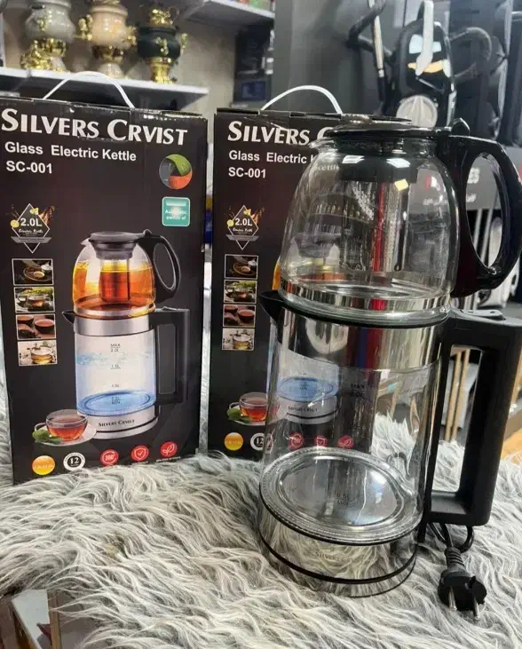 چایساز پیرکس سیلورکرست زیر قیمت بازار|سماور، چایساز، قهوهساز|تهران, شوش (باغ آذری)|دیوار