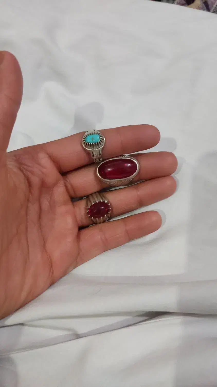 انگشتر یاقوت و فیروزه نیشابوری|جواهرات|زاهدان, |دیوار